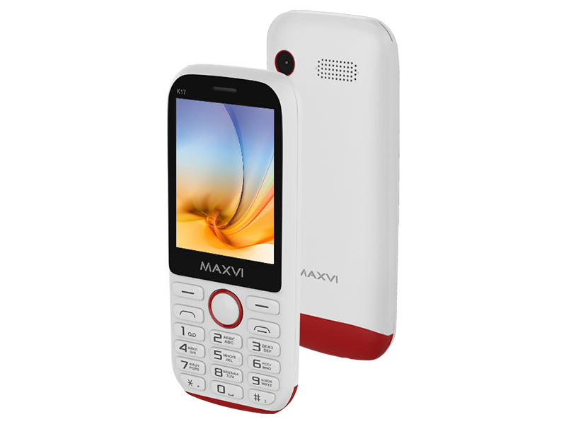 Сотовый телефон Maxvi K17 White-Red
