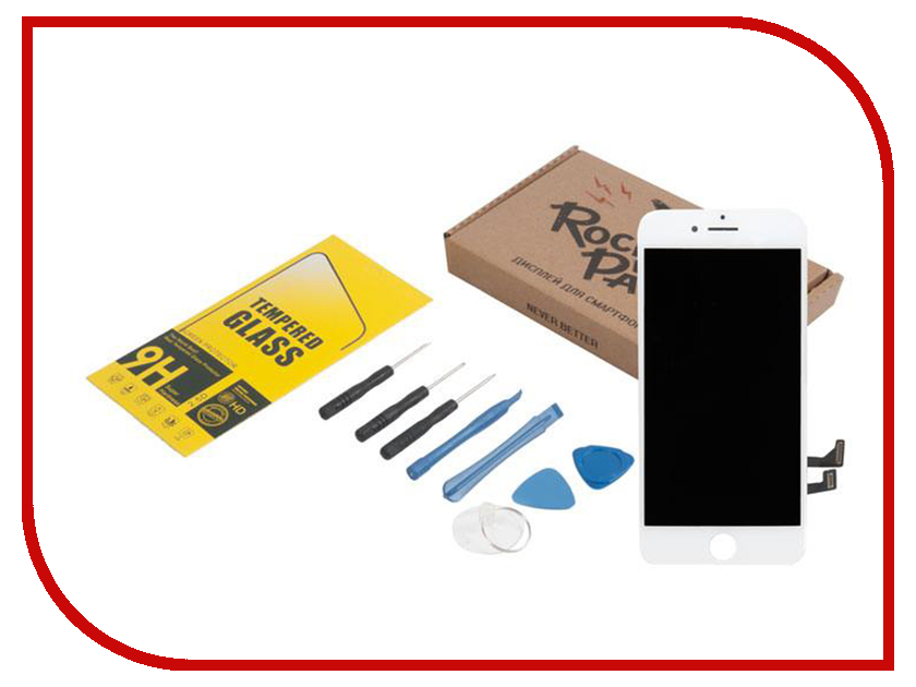 Инструмент для самостоятельного ремонта телефона RocknParts Дисплей для iPhone 7 White +защитное стекло+набор инструментов+пошаговая инструкция 650659, 650659
Инструмент для самостоятельного ремонта телефона RocknParts Дисплей для iPhone 7 White +защитное стекло+набор инструментов+пошаговая инструкция 650659, 650659