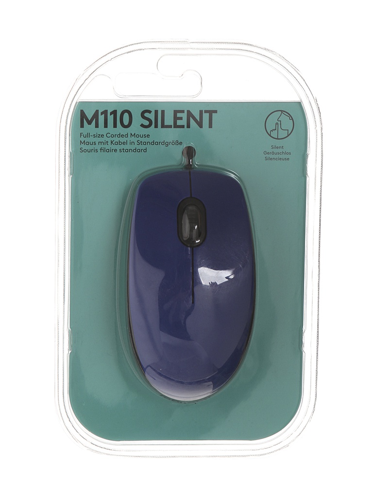Мышь Logitech M110 Silent Blue 910-005488