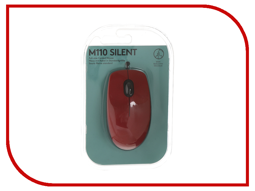 все цены на Мышь Logitech M110 Silent Red 910-005489 онлайн