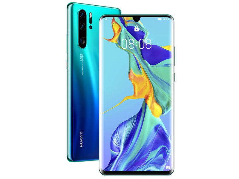 фото Сотовый телефон huawei p30 pro aurora blue