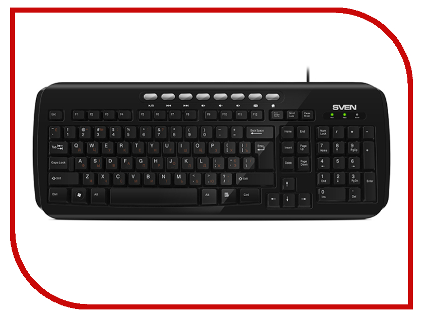 все цены на Клавиатура Sven KB-C3050 Black USB SV-017224 онлайн