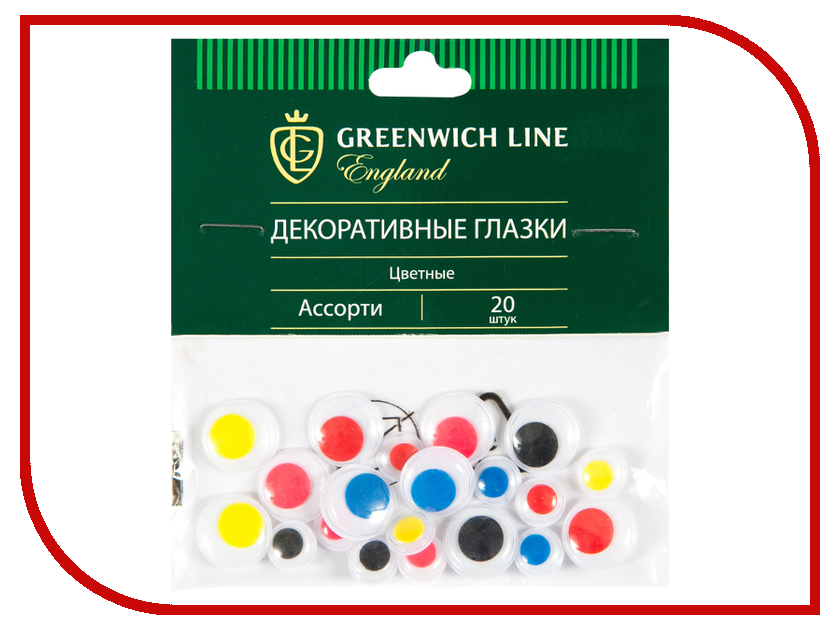 Набор Greenwich Line Материал декоративный Глазки цветные 20шт WE_20423, Глазки цветные
Набор Greenwich Line Материал декоративный Глазки цветные 20шт WE_20423, Глазки цветные