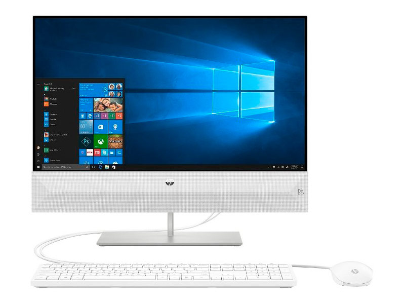 Моноблок HP Pavilion 27-xa0009ur Snowflake White 4XH23EA (Intel Core i5-8400T 1.7 GHz/8192Mb/1000Gb/Intel HD Graphics/Wi-Fi/Bluetooth/Cam/27.0/1920x1080/DOS)