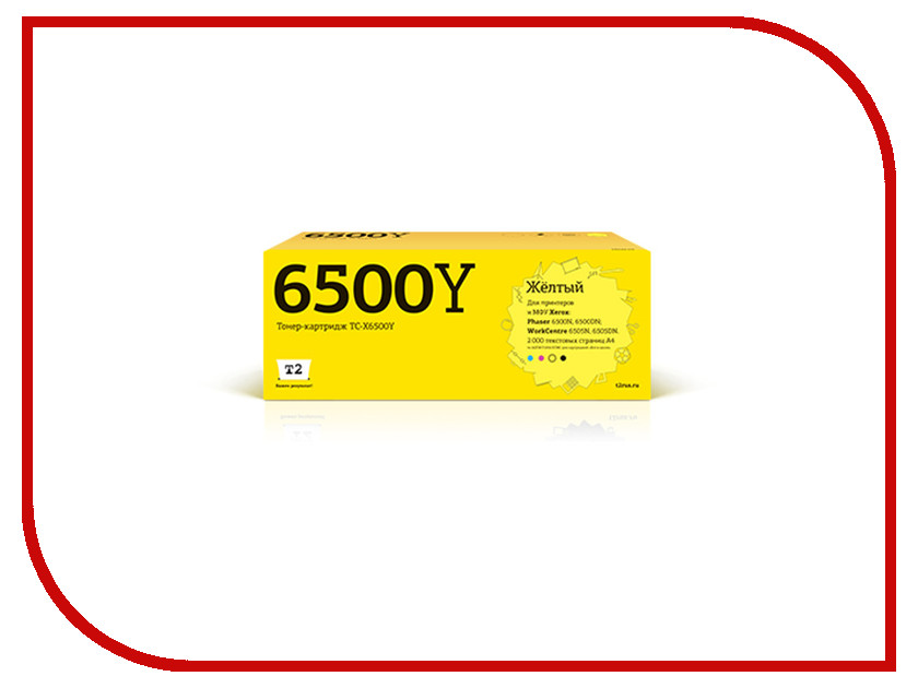 Картридж T2 TC-X6500Y для Xerox Phaser 6500N/6500DN/WorkCentre 6505N/6505DN Yellow Картридж T2 TC-X6500Y для Xerox Phaser 6500N/6500DN/WorkCentre 6505N/6505DN Yellow