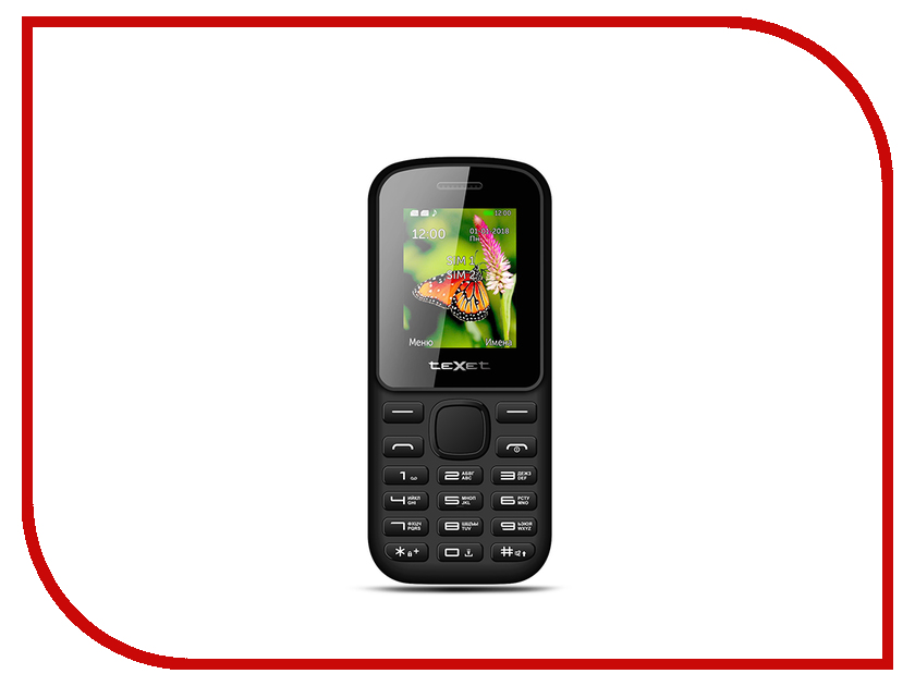 все цены на Сотовый телефон teXet TM-130 Black-Red онлайн