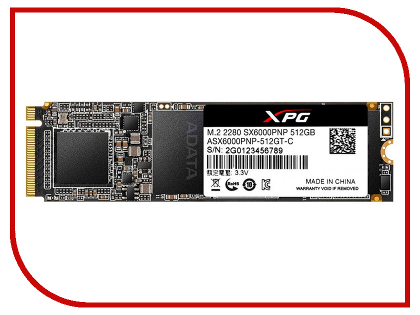 Жесткий диск 512Gb - A-Data XPG SX6000 Pro ASX6000PNP-512GT-C