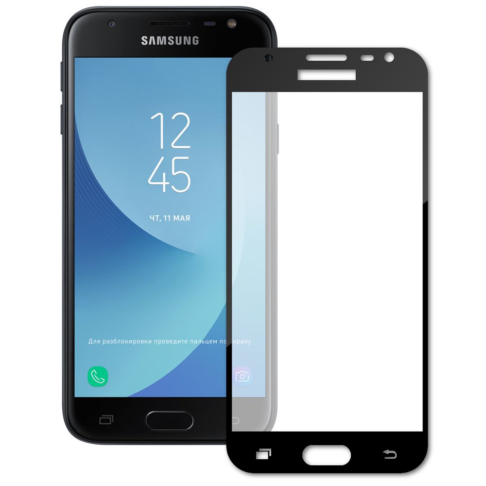 Аксессуар Защитное стекло Krutoff Full Screen для Samsung Galaxy J3 2017 SM-J330 Black 02550 Аксессуар Защитное стекло Krutoff Full Screen для Samsung Galaxy J3 2017 SM-J330 Black 02550