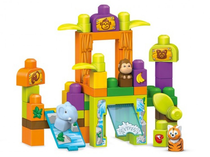 Конструктор Mattel Fisher-Price Mega Bloks Зоопарк Сафари FFG42