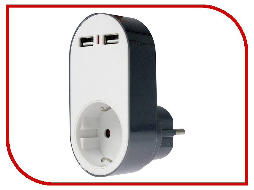 цена Розетка Schwabe 2xUSB 18211AS
