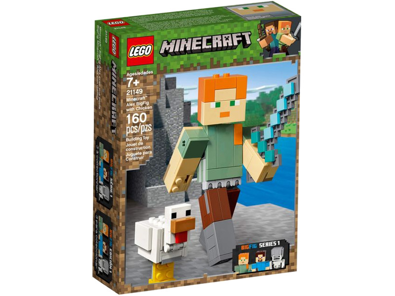 Конструктор Lego Minecraft Алекс с цыплёнком 160 дет. 21149