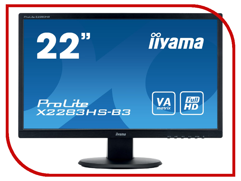 цена Монитор Iiyama X2283HS-B3 Black