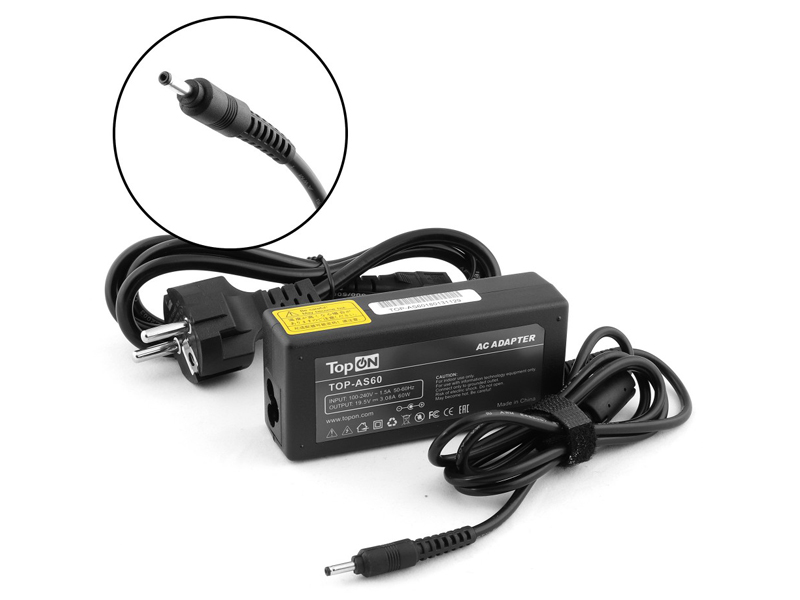 Аксессуар TopON TOP-AS60 19.5V 3.08A 3.0x1.1mm 60W для ASUS Eee Slate B121/EP121/TF101/SL101 Series, TOP-AS60
Аксессуар TopON TOP-AS60 19.5V 3.08A 3.0x1.1mm 60W для ASUS Eee Slate B121/EP121/TF101/SL101 Series, TOP-AS60