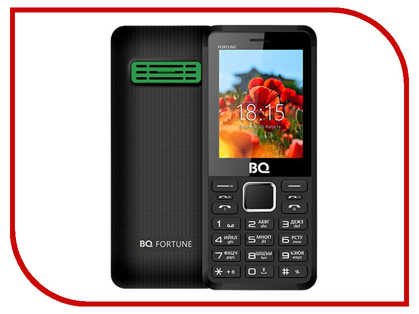 Сотовый телефон BQ BQ-2436 Fortune Power Black-Green