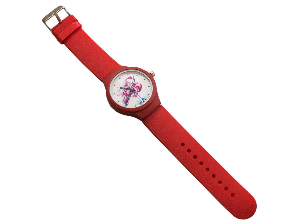 Часы Эврика Фламинго Red 99245