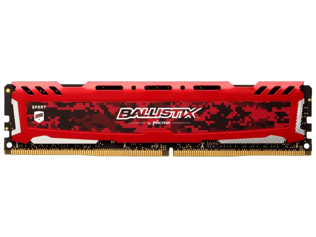 Модуль памяти Crucial Ballistix Sport LT Red DDR4 DIMM 3200MHz PC4-25600 CL16 - 8Gb BLS8G4D32AESEK, BLS8G4D32AESEK
Модуль памяти Crucial Ballistix Sport LT Red DDR4 DIMM 3200MHz PC4-25600 CL16 - 8Gb BLS8G4D32AESEK, BLS8G4D32AESEK