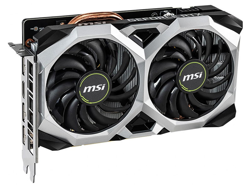 фото Видеокарта msi geforce rtx 2060 1710mhz pci-e 3.0 6144mb 14000mhz 192 bit hdmi 3xdp rtx 2060 ventus xs 6g oc выгодный набор + серт. 200р!!!