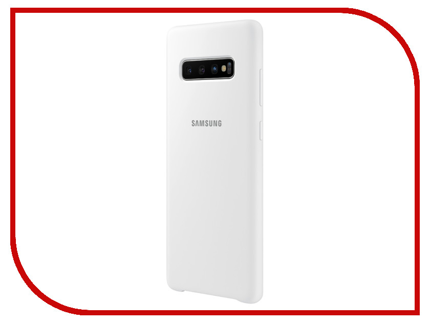 Аксессуар Чехол для Samsung Galaxy S10 Plus Silicone Cover White EF-PG975TWEGRU