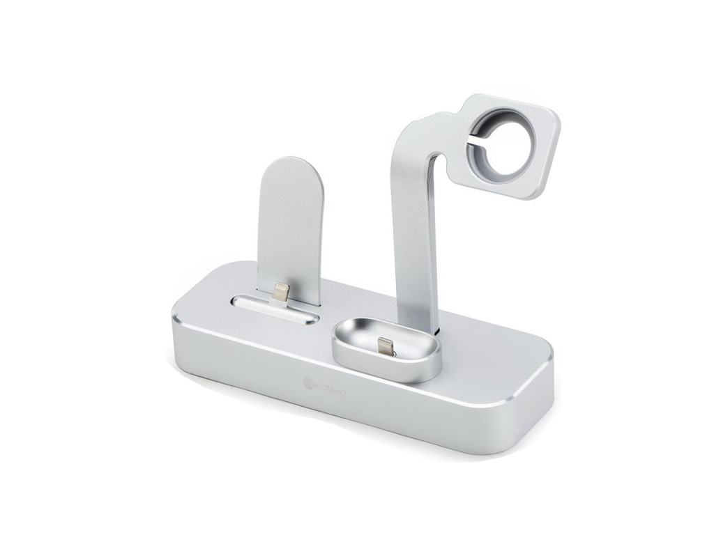Аксессуар Док-станция COTEetCI Base19 Dock 3 in 1 для Apple Watch / iPhone / AirPods Silver CS7201-TS