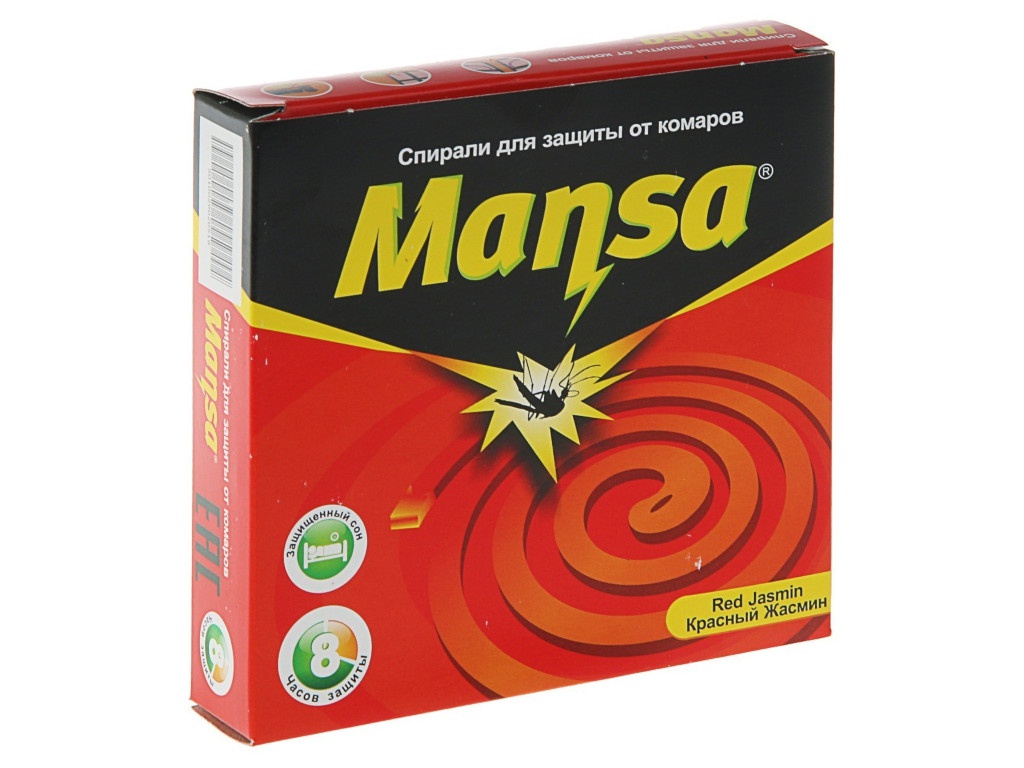 Средство защиты от комаров Mansa Красный жасмин 10шт 3530663