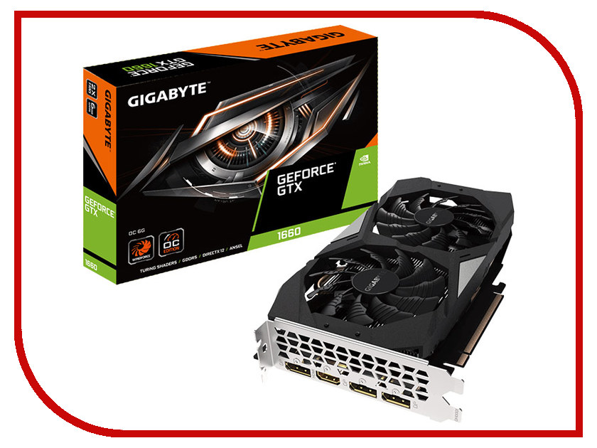 Видеокарта GigaByte GeForce GTX 1660 6Gb 1830Mhz PCI-E 3.0 6144Mb 8002Mhz 192 bit HDMI 3xDP GV-N1660OC-6GD, GeForce GTX 1660 6Gb
Видеокарта GigaByte GeForce GTX 1660 6Gb 1830Mhz PCI-E 3.0 6144Mb 8002Mhz 192 bit HDMI 3xDP GV-N1660OC-6GD, GeForce GTX 1660 6Gb