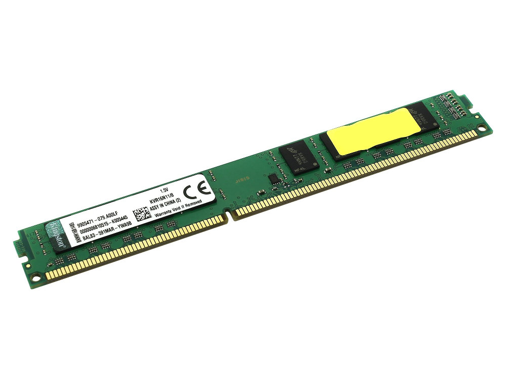 Kingston PC3-12800 DIMM DDR3 1600MHz - 8Gb KVR16N11/8