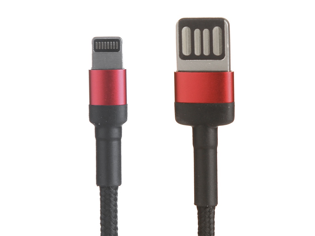 Аксессуар Baseus Cafule Special Edition USB - Lightning 2.4A 1m Red-Black CALKLF-G91