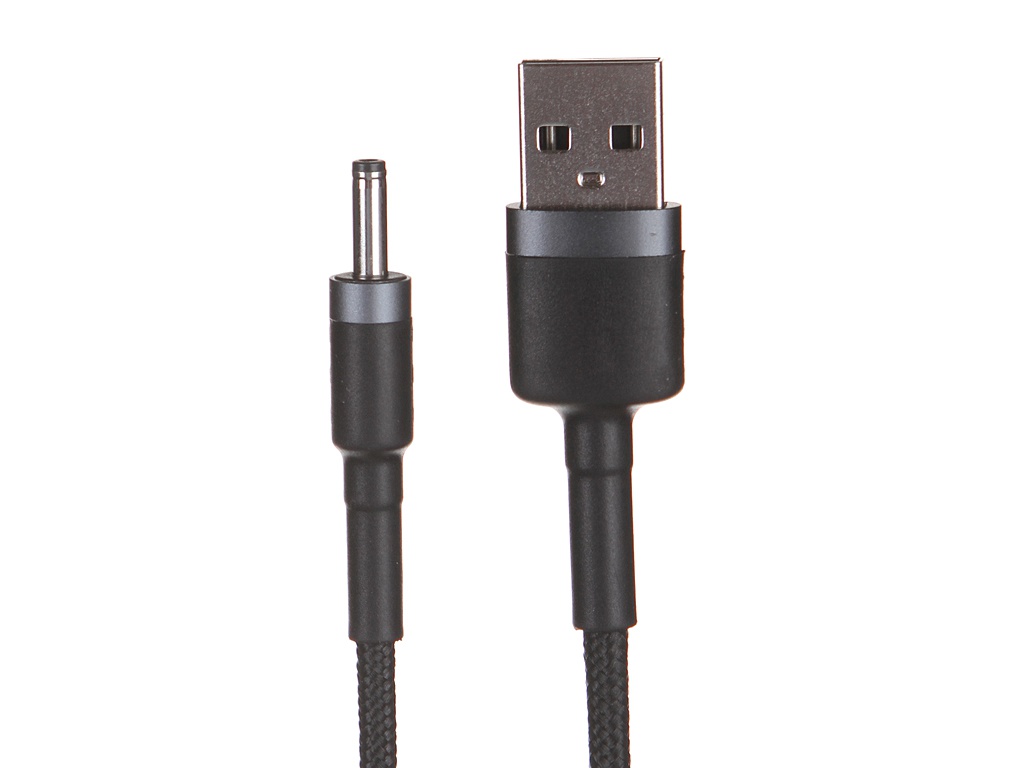 Аксессуар Baseus Cafule Cable USB to DC 3.5mm 2A 1m Grey-Black CADKLF-G1