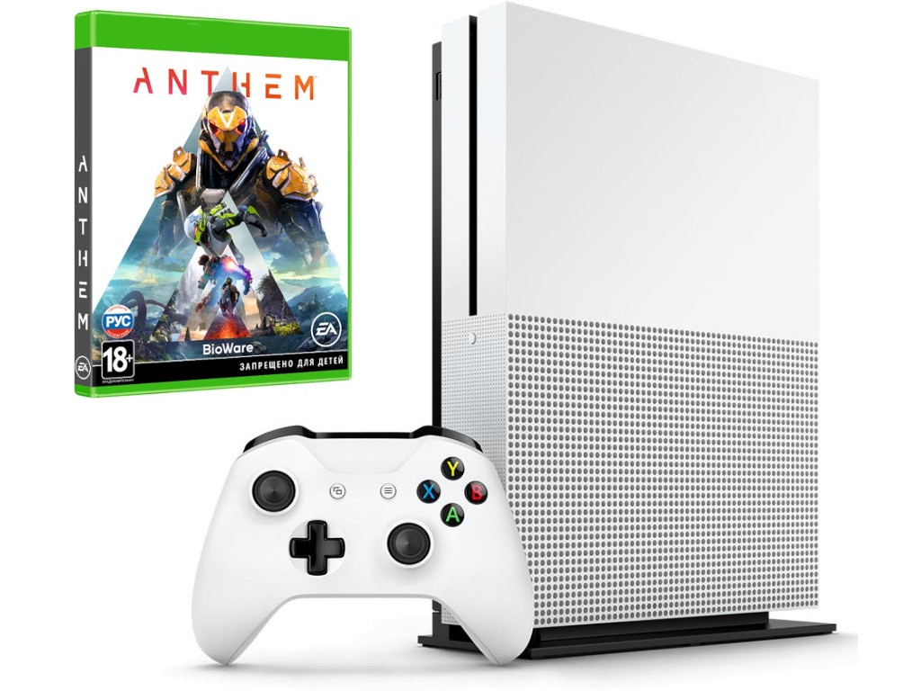 

Игровая приставка Microsoft Xbox One S 1Tb White 234-00948 + Anthem, Xbox One S