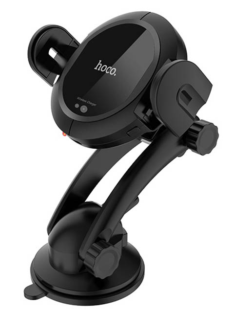 Держатель Hoco CA35 Plus Auto-Induction Wireless Fast Charging In-Car Phone Holder Black
