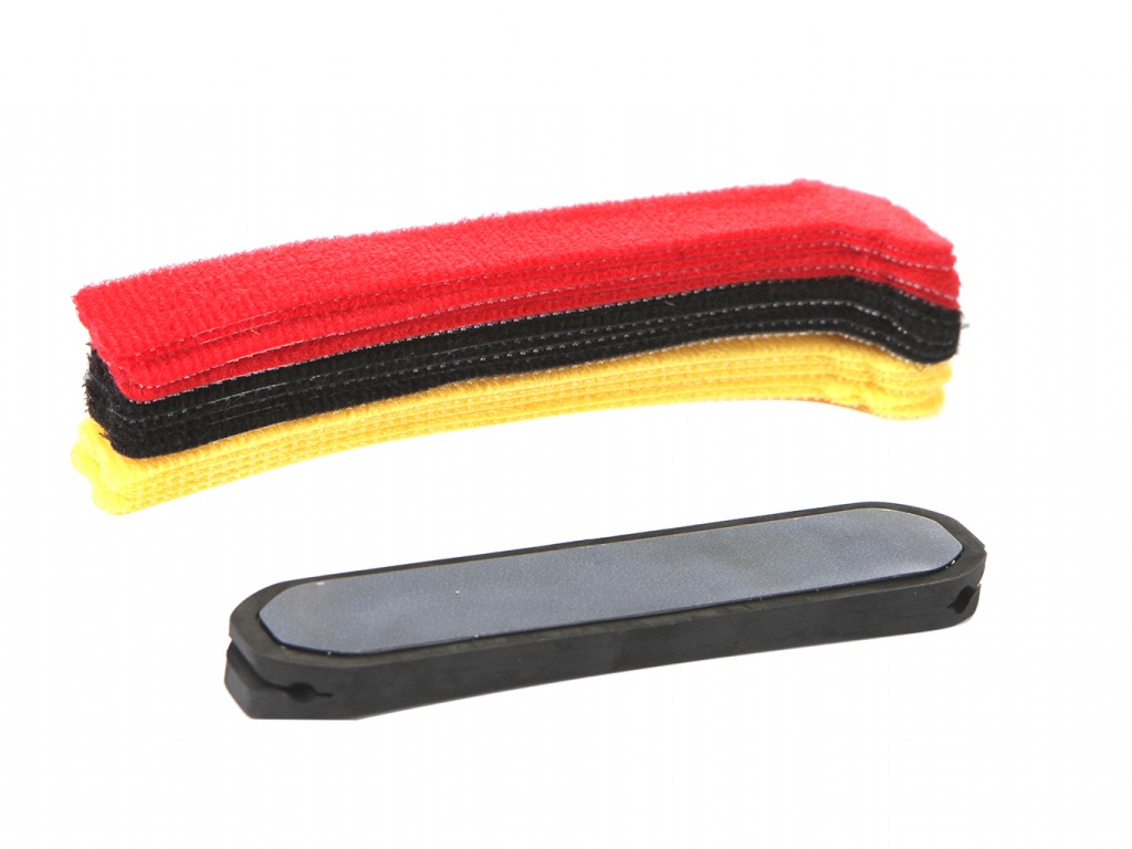Держатель для кабеля Baseus Kaka Fixer Kit With LE Velcro Strap Black TZACGX-01