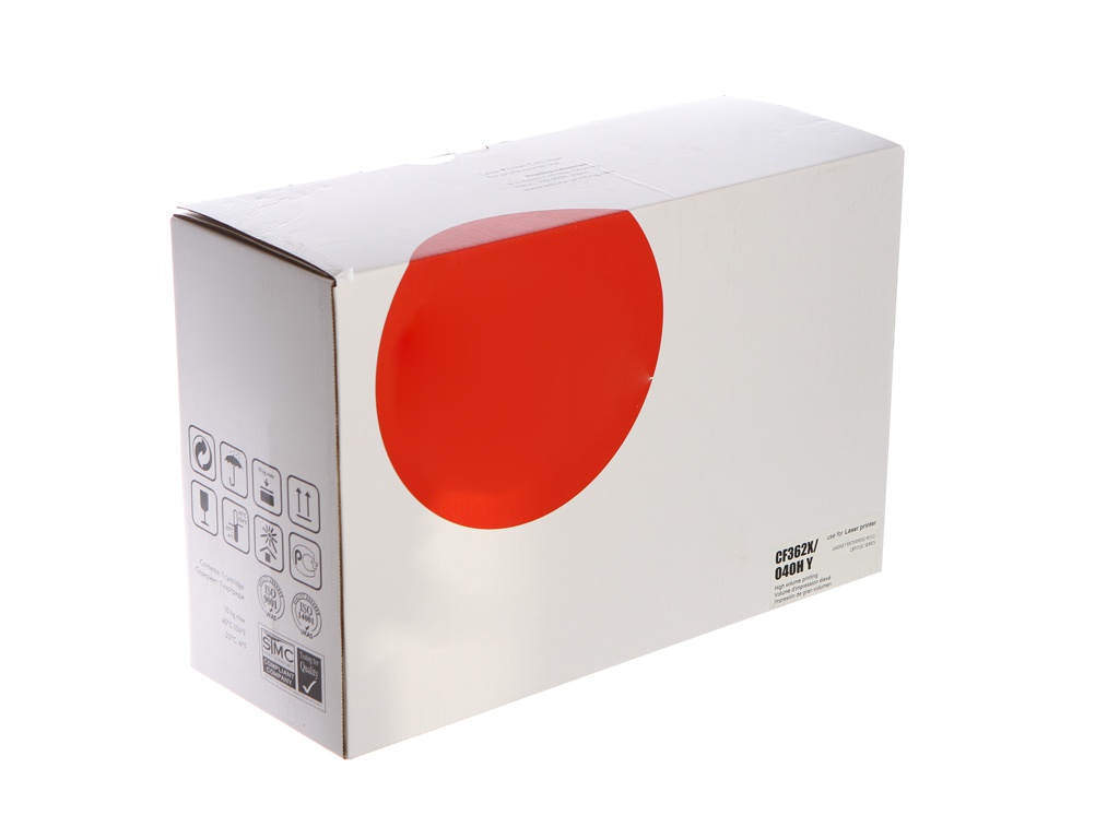 Картридж Sakura SACF362X/040HY Yellow для HP Color LaserJet Enterprise M553n/553X/553dn/M552dn/Canon i-Sensys LBP-710/712