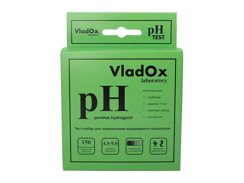 фото Средство Vladox pH тест 982313 - профессиональный набор для измерения водородного показателя