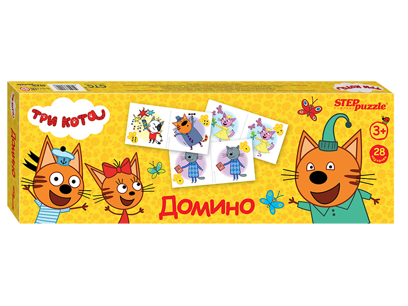 Настольная игра Step Puzzle Домино Три Кота 80122 / 280092