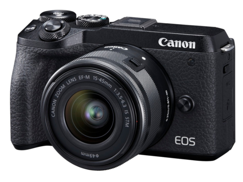 фото Фотоаппарат canon eos m6 mark ii kit ef-m 15-45mm f/3.5-6.3 is stm black + evf eu26