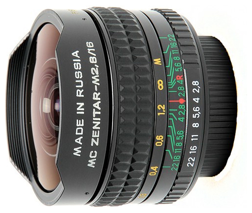  Объектив Зенит МС Зенитар-Н Nikon 16 mm F/2.8 Fisheye