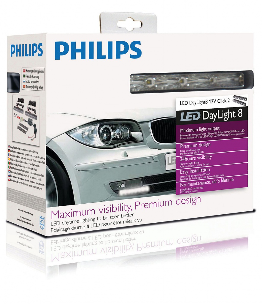 Philips Лампа Philips LED DayLight 8 12824WLEDX1 DRL