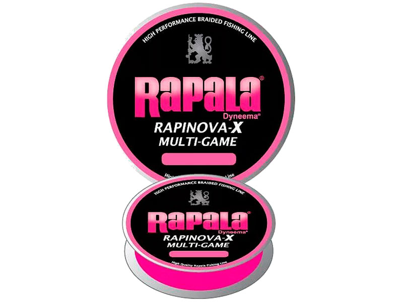 фото Леска rapala rapinova-x multi game 0.16mm 150m 9.4kg pink rlx150m10pk