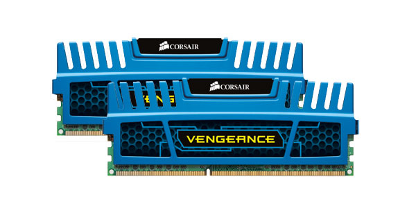 Corsair Vengeance Blu PC3-12800 DIMM DDR3 1600MHz - 8Gb KIT (2x4Gb) CMZ8GX3M2A1600C9B