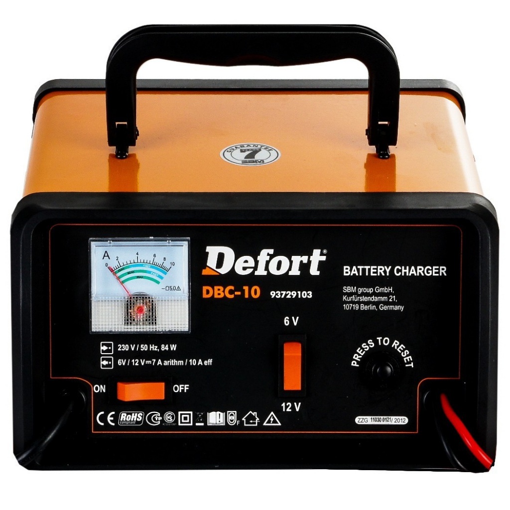  Зарядное устройство для автомобильных аккумуляторов Defort DBC-10 93729103