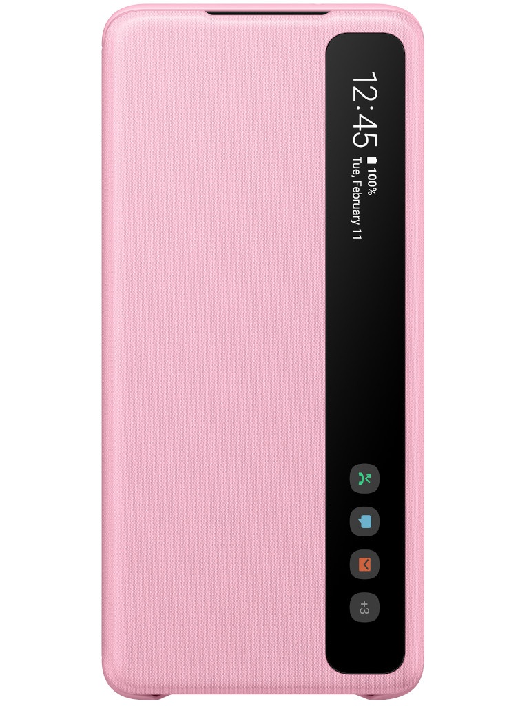 Чехол для Samsung Galaxy S20 Plus Smart Clear View Cover Pink EF-ZG985CPEGRU
