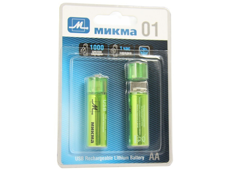 

Аккумулятор AA - МИКМА 1000 mAh (2 штуки) С182-26314, С182-26314