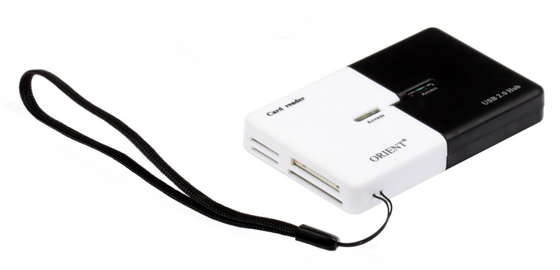 Orient Карт-ридер Orient CO-740 All in 1 card reader + 3 port HUB