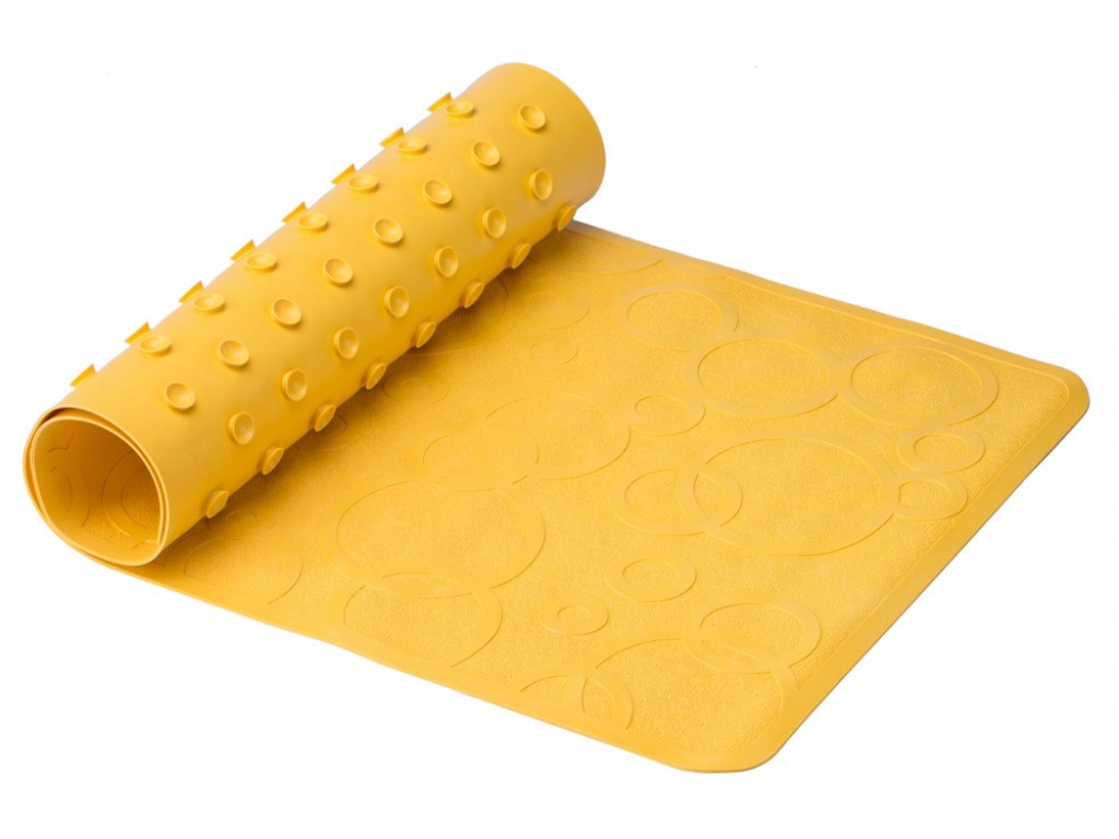 фото Антискользящий резиновый коврик для ванны roxy-kids 35x76cm yellow bm-m188-1y