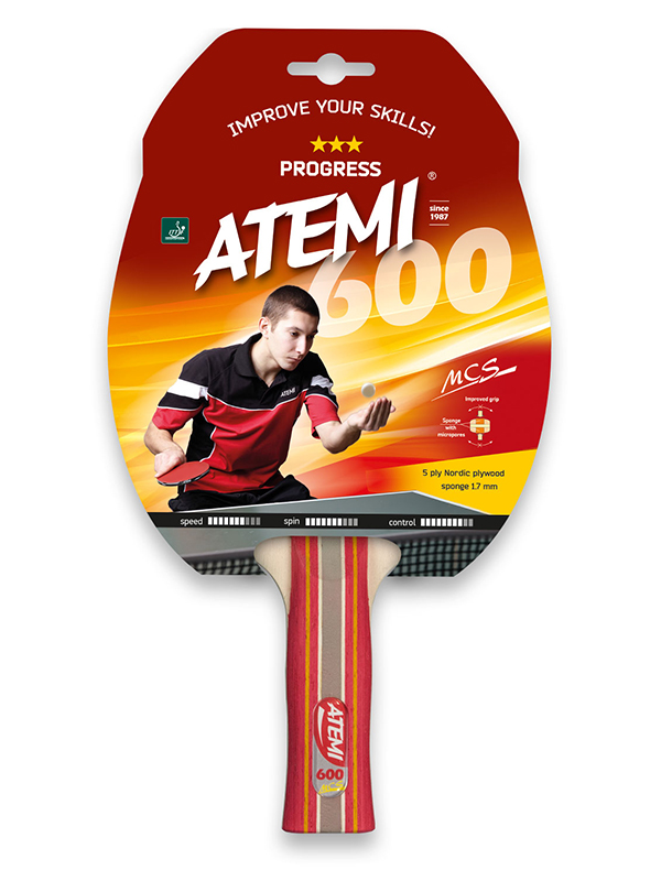 фото Ракетка для настольного тенниса atemi 600an