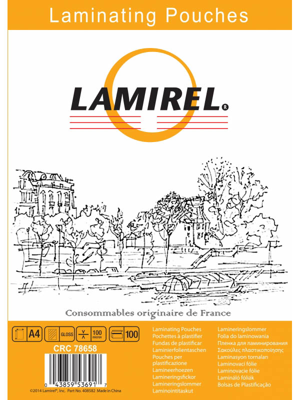Пленка для ламинирования Fellowes Lamirel A4 100мкм 100шт глянцевая LA-7865801/LA-78658/827736, LA-7865801/LA-78658/827736
Пленка для ламинирования Fellowes Lamirel A4 100мкм 100шт глянцевая LA-7865801/LA-78658/827736, LA-7865801/LA-78658/827736