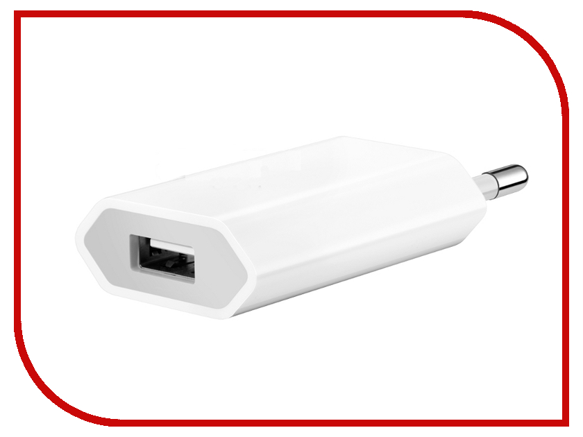 фото Аксессуар APPLE 5W USB Power Adapter для iPhone / iPod / iPad MD813ZM/A зарядное устройство сетевое