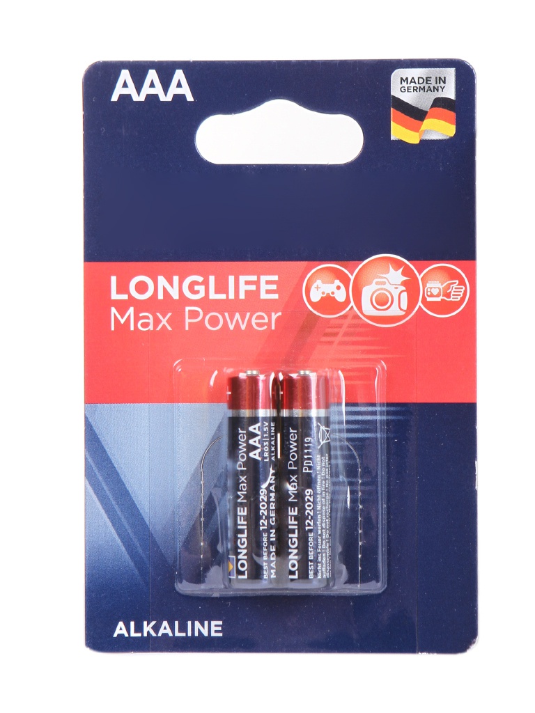 Батарейка AAA - Varta Longlife Max Power 4703 LR03 (2 штуки) VR LR03/2BL MAX PW, VR LR03/2BL MAX PW
Батарейка AAA - Varta Longlife Max Power 4703 LR03 (2 штуки) VR LR03/2BL MAX PW, VR LR03/2BL MAX PW