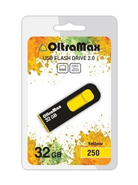 USB Flash Drive 32Gb - OltraMax 250 OM-32GB-250-Yellow