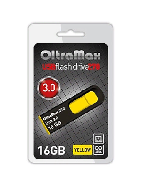 USB Flash Drive 16Gb - OltraMax 270 OM-16GB-270-Yellow